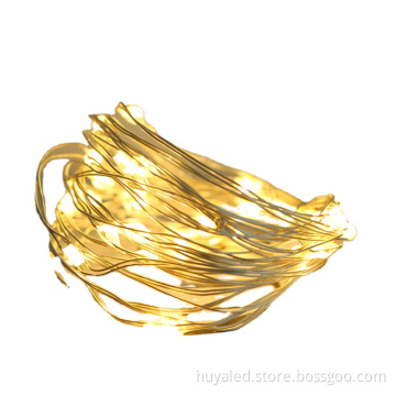 DC 3V LED Rope Light - Blue, Purple, White Flashing Copper Wire String Lights for Christmas